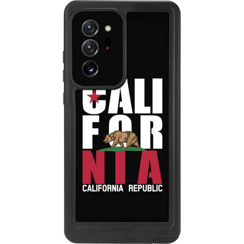 California Black Block Galaxy Note20 Ultra 5G Waterproof Case